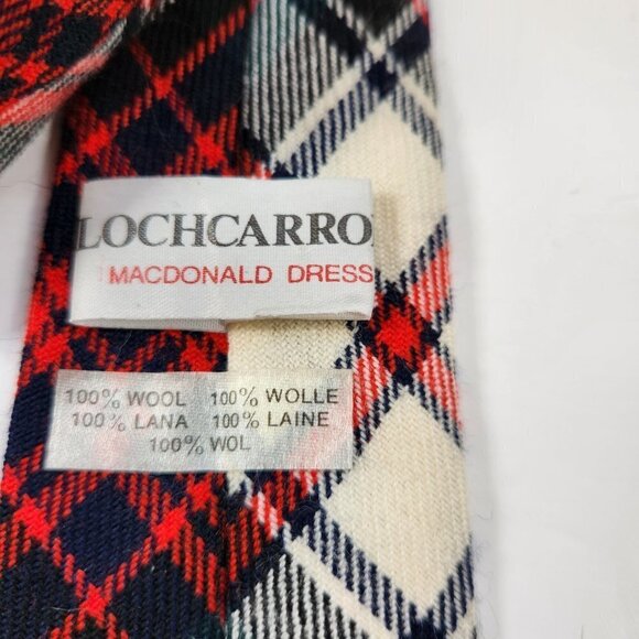 Locharron MacDonald Dress Clan Necktie 100% Wool Tie Made in Scotland - Picture 7 of 7
